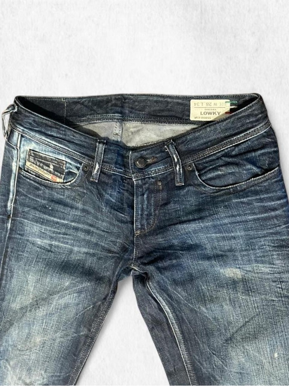 Diesel vintage Deadstock LOWKY indigo denim slim straight lowrise jeans